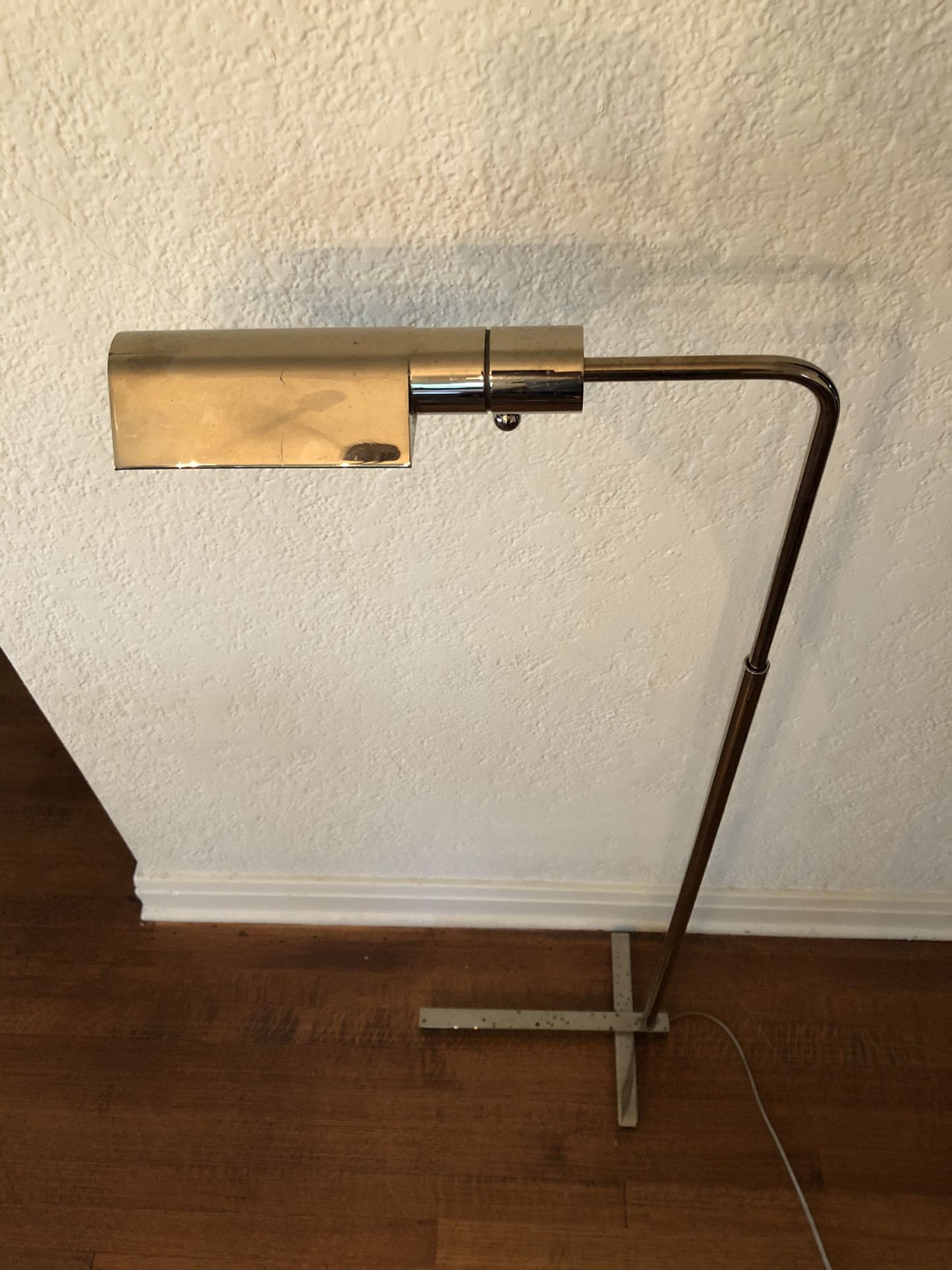 Vintage Authentic Casella Lighting Polished Brass Multi-Directional Floor Lamp
