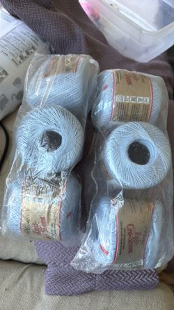 6 skeins vintage knit cro sheen sealed