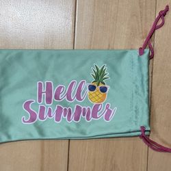 'Hello Summer' Pineapple 🍍 Soft Glasses Case