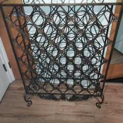 Wrought Iron Wine Rack