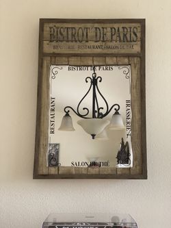 French bistro mirror