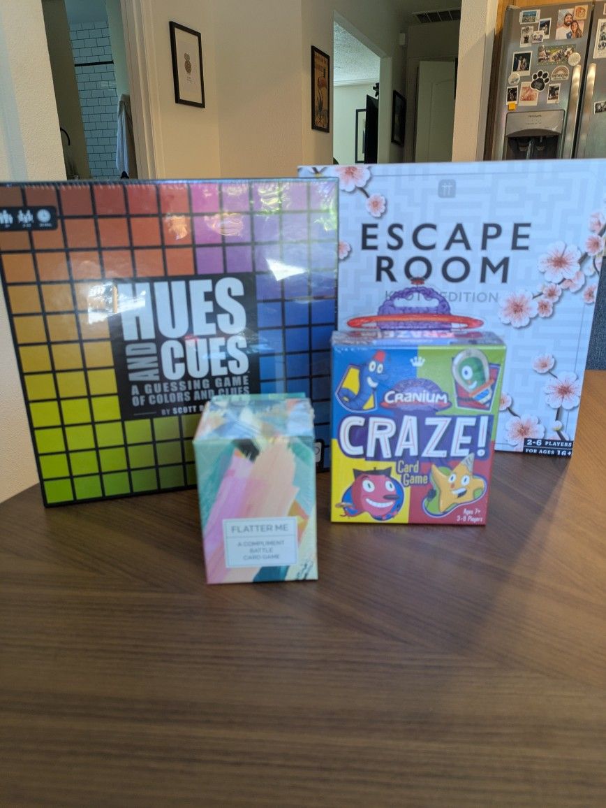 Brand New & Unique Board & Card Games