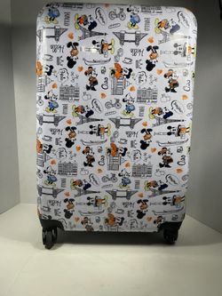 FUL Disney Mickey Minnie Mouse Spinner Suitcase Hard Luggage23 Inches