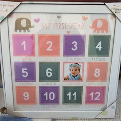 Keepsake Baby First Year Picture Frame