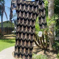 Black And Gold Sequin Dress