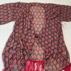 Lularoe Cardigan With Fringe New With Tags L