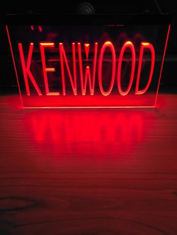 KENWOOD LED NEON RED LIGHT SIGN 8x12