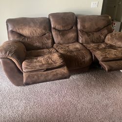 Recliner Sofa For  Sale - Pickup Only
