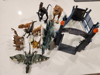 Vintage Jurassic World (Park) Toys Figures Dinosaur Lot
