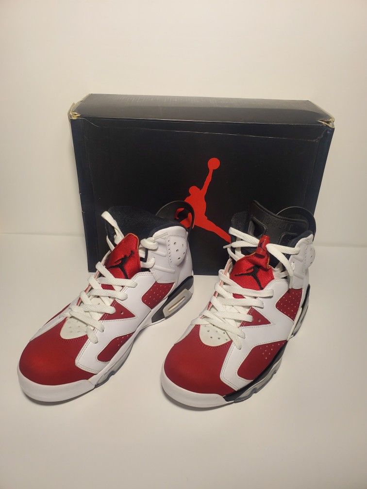 Men’s Jordan 6 Retro Carmine 384664-160 Size 9.5