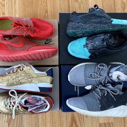 Adidas, Asics And Puma KITH Colab/ Nike Roshe Safari Red