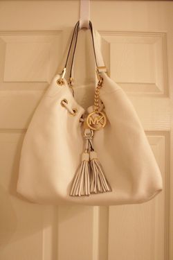 MK white purse