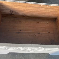 Heavy Duty Oak Wood Planter With Handles On Both Sides 
