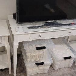 Writing Desk With Matching End Tables