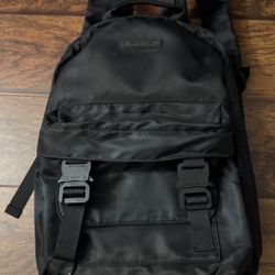 1017 ALYX 9SM DOUBLE FRONT POCKET BACKPACK - BLACK