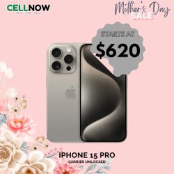 iPhone 15 Pro Carrier Unlocked 