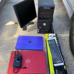 3 Computers Laptop PC Monitor Keyboard DELL HP Charger Parts Recycle Mac Notebook Tablet Refurbish Sell Cash Resale  Apple