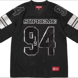 Supreme Sequin Football Jersey|Size L