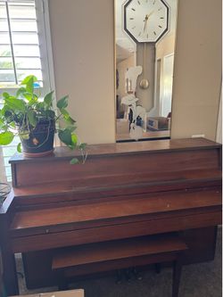 Piano and bench
