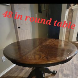 Beautiful 48" Round Kitchen Table 