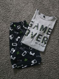 Gaming Pajama Set T-Shirt and Shorts