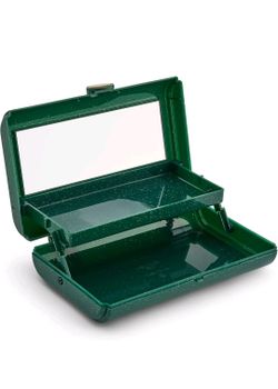Caboodles Take It Tote Wicked Limited Edition Emerald Green Glitter Makeup Case