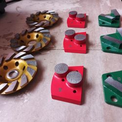 Metal Grinding Diamond Pads & Floor Machines, Buffer, Pulidora 
