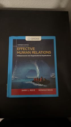 Effective human relations 13th edition