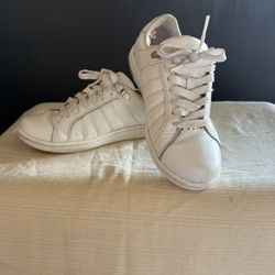 White Leather K-Swiss Sneakers