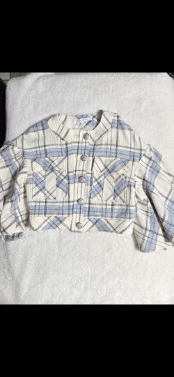 Nwot Veronica Beard Nikolai Tweed Puff Sleeves Crop Top