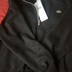 black alo quarter zip set