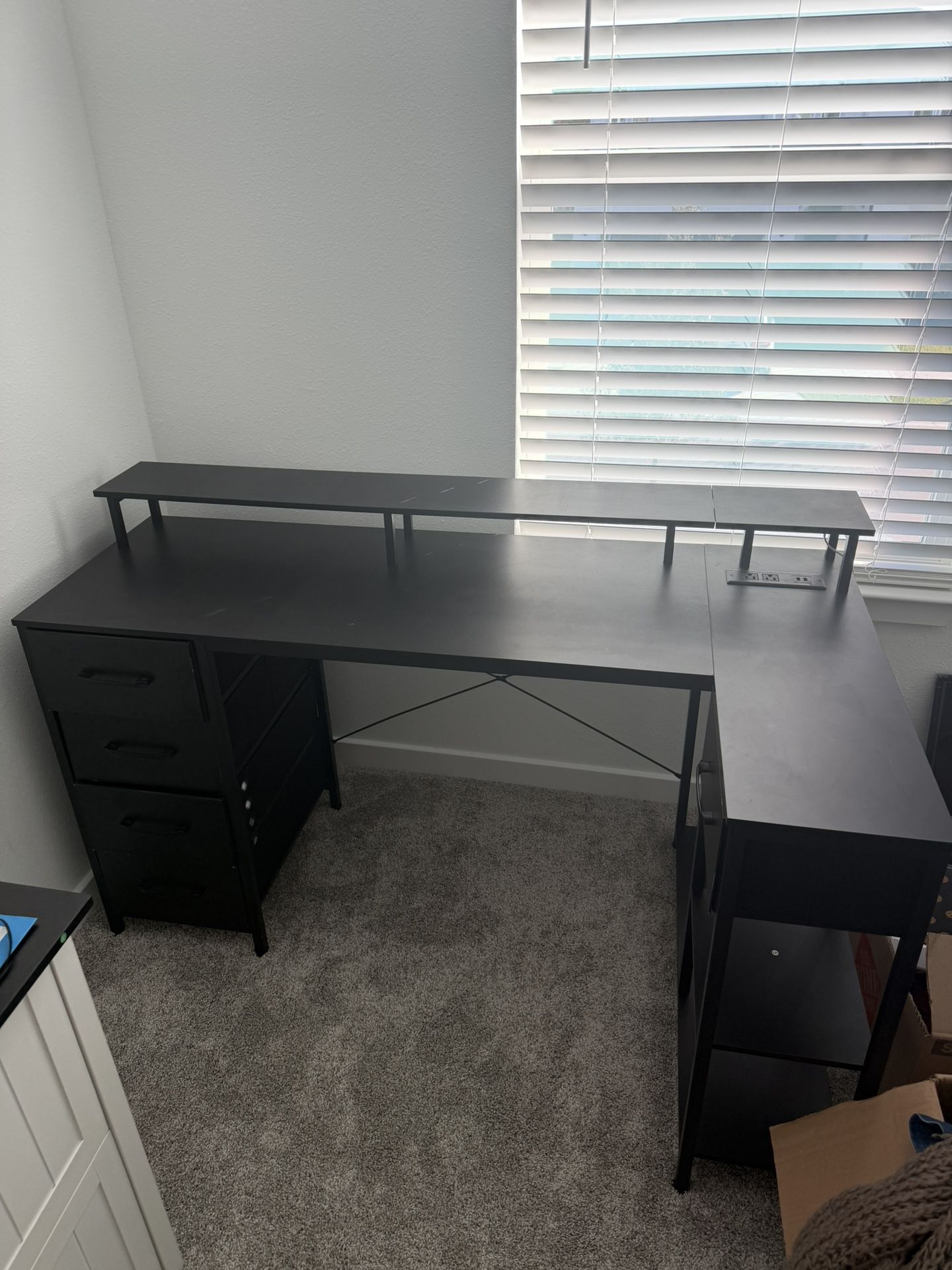 Black Corner Desk
