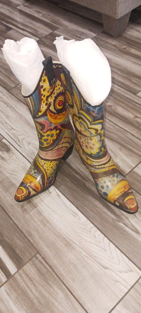Ladies Stylish Yippy Cowgirl Rain/Rubber Boots 👢 