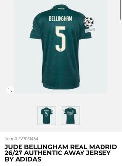 Adidas Real Madrid Bellingham #5 Away Jersey