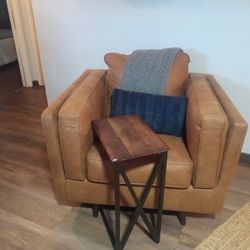 Faux Suede Sofa And Chair 