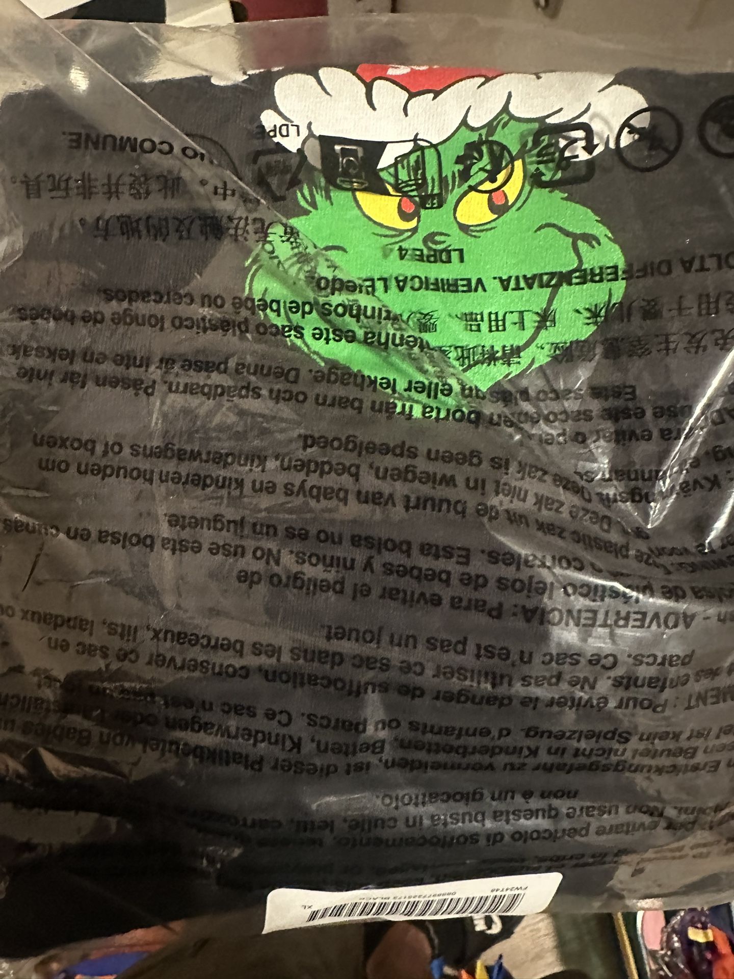 Supreme Grinch Black T Shirt XL