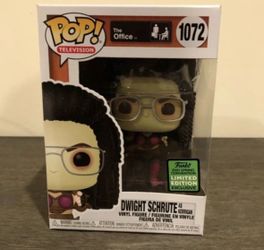 Funko Pop! TV The Office Dwight Schrute as Kerrigan #1072 ECCC Exclusive in hand.