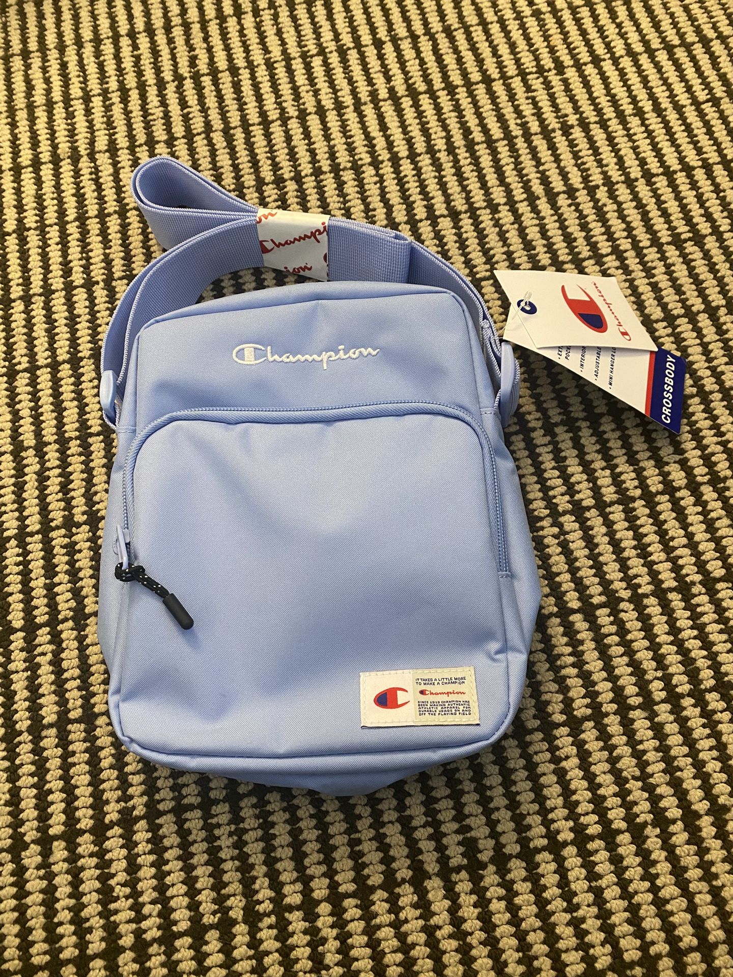 Blue Champion crossbody bag