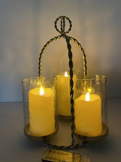 Discover the exquisite Center Peace Decor Led Pillar Candle Holder.