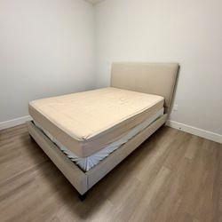 Queen Bed Frame + Serta Foundation + Mattress