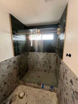 Shower glass