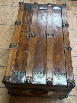Antique Wood Trunk Price: $250