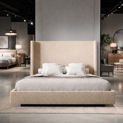 Bed Frame Beige New