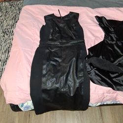 Size M LEATHER DRESS 