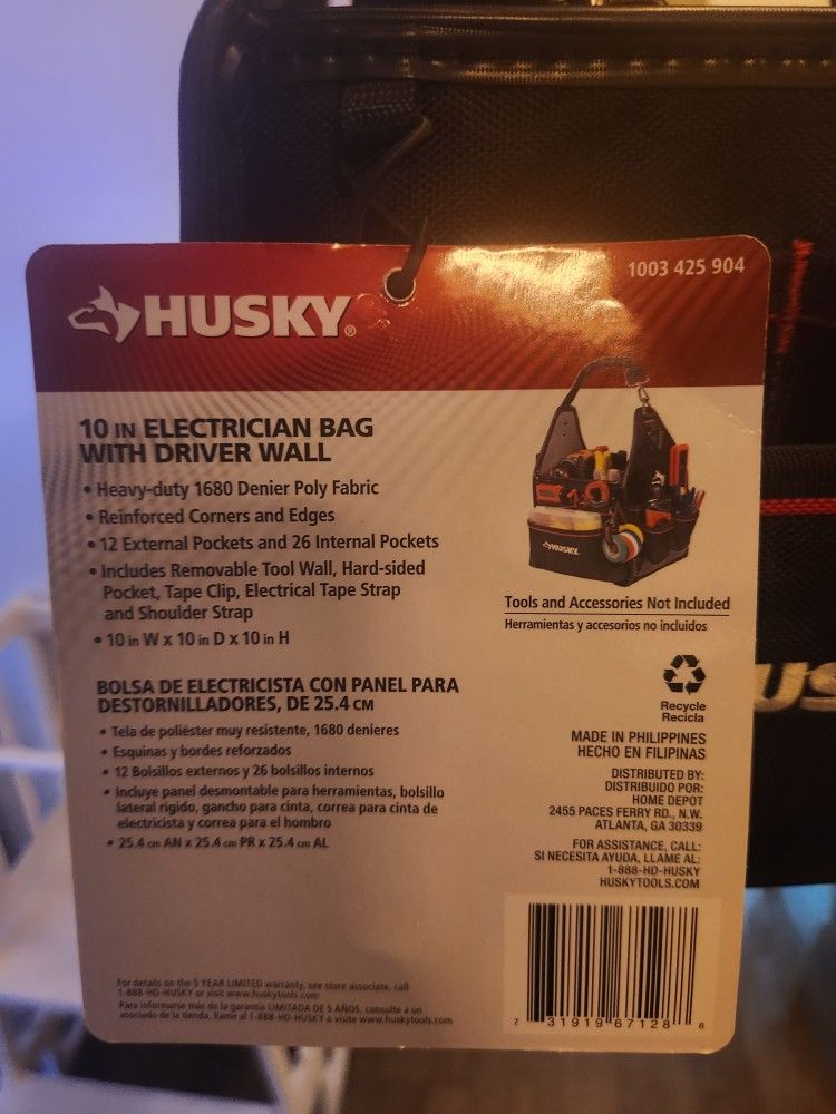 Husky Electrical Tote Bag