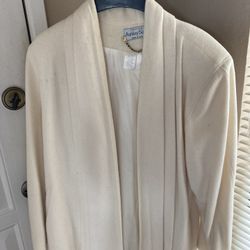 Winter White Wool Swing Coat