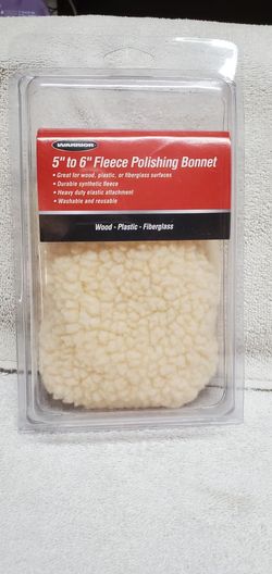 5" TO 6" SYNTHETIC FLEECE POLISHING AND BUFFING BONNET WARRIOR 62155