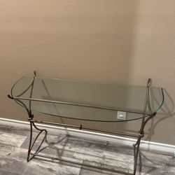 Glass/metal Entry Table 
