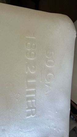 Detailing water tank 50 gallon
