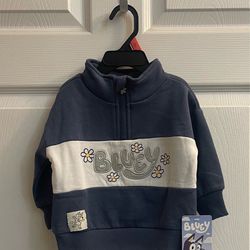 Brand new Baby Boy fleece zip pullover size 12 months